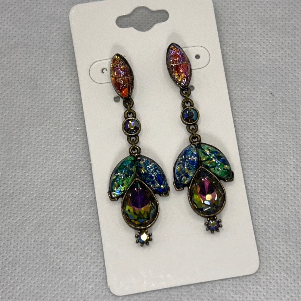 NWOT Sweet Romance Colorful Dangle Earrings